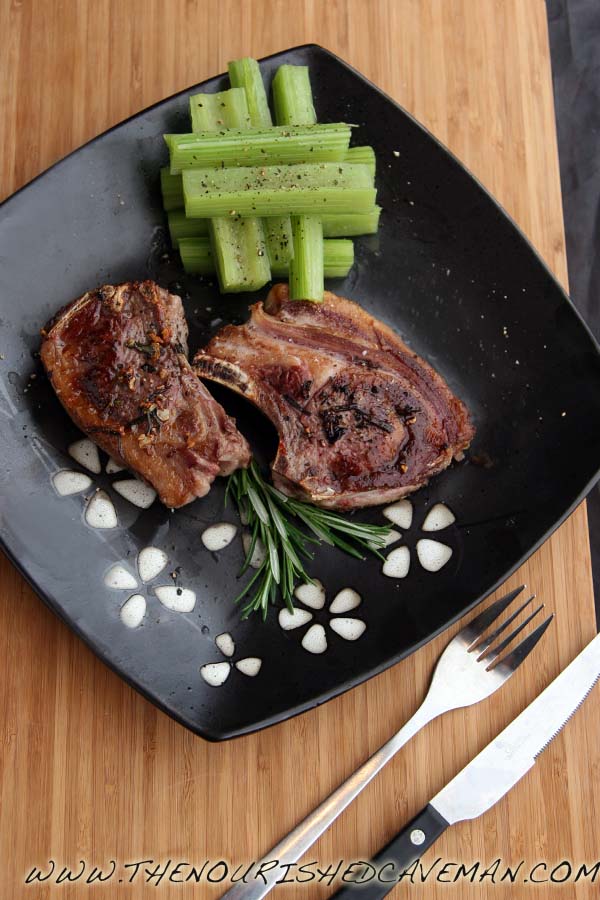 Lamb Shoulder Chops and Cardoons Recipe for Ketogenic Diet Week Meal